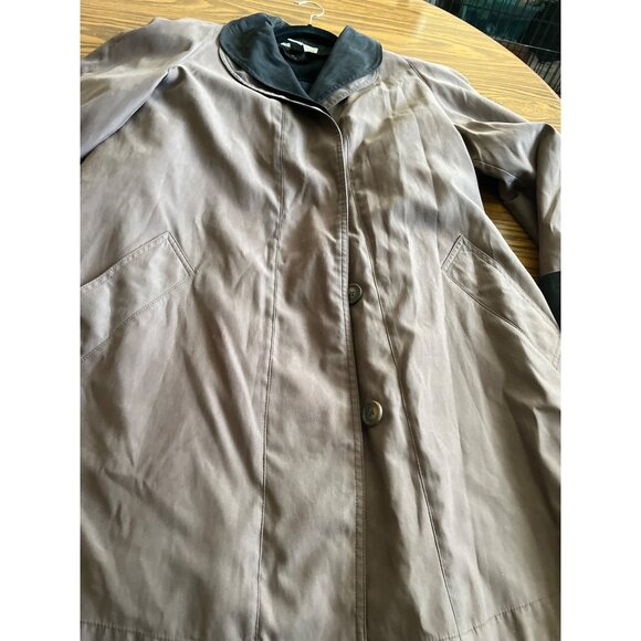 Preston & York brown with black removable lining rain trench coat size 6 - Picture 3 of 5